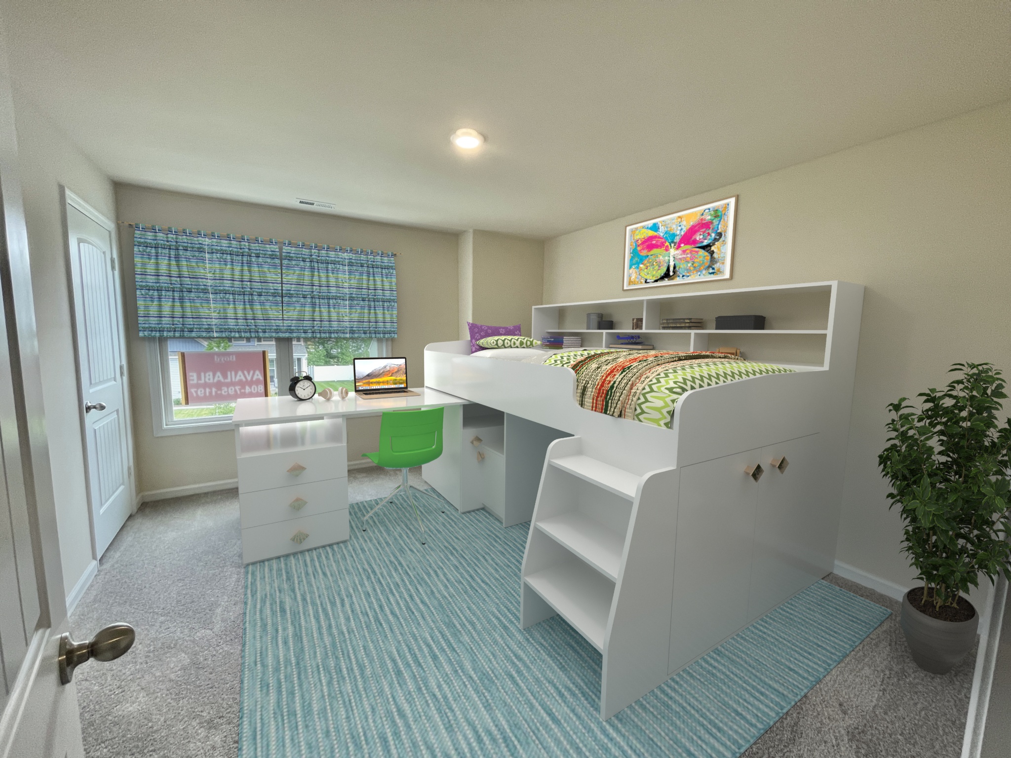 2nd room bedroom Furnished in Lot 16 Section 5 Willow Castleton Boyd Homes Henrico Virginia