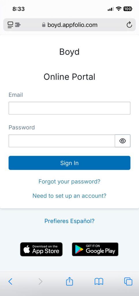 Boyd-online-portal Boyd Homes online resident portal screenshot